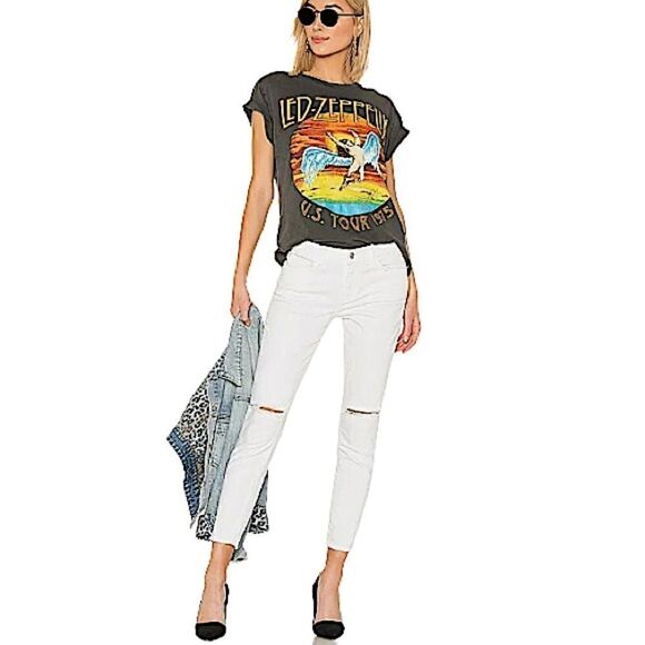 Current/ Elliot High Waist Stiletto White Ripped jeans - Picture 12 of 12